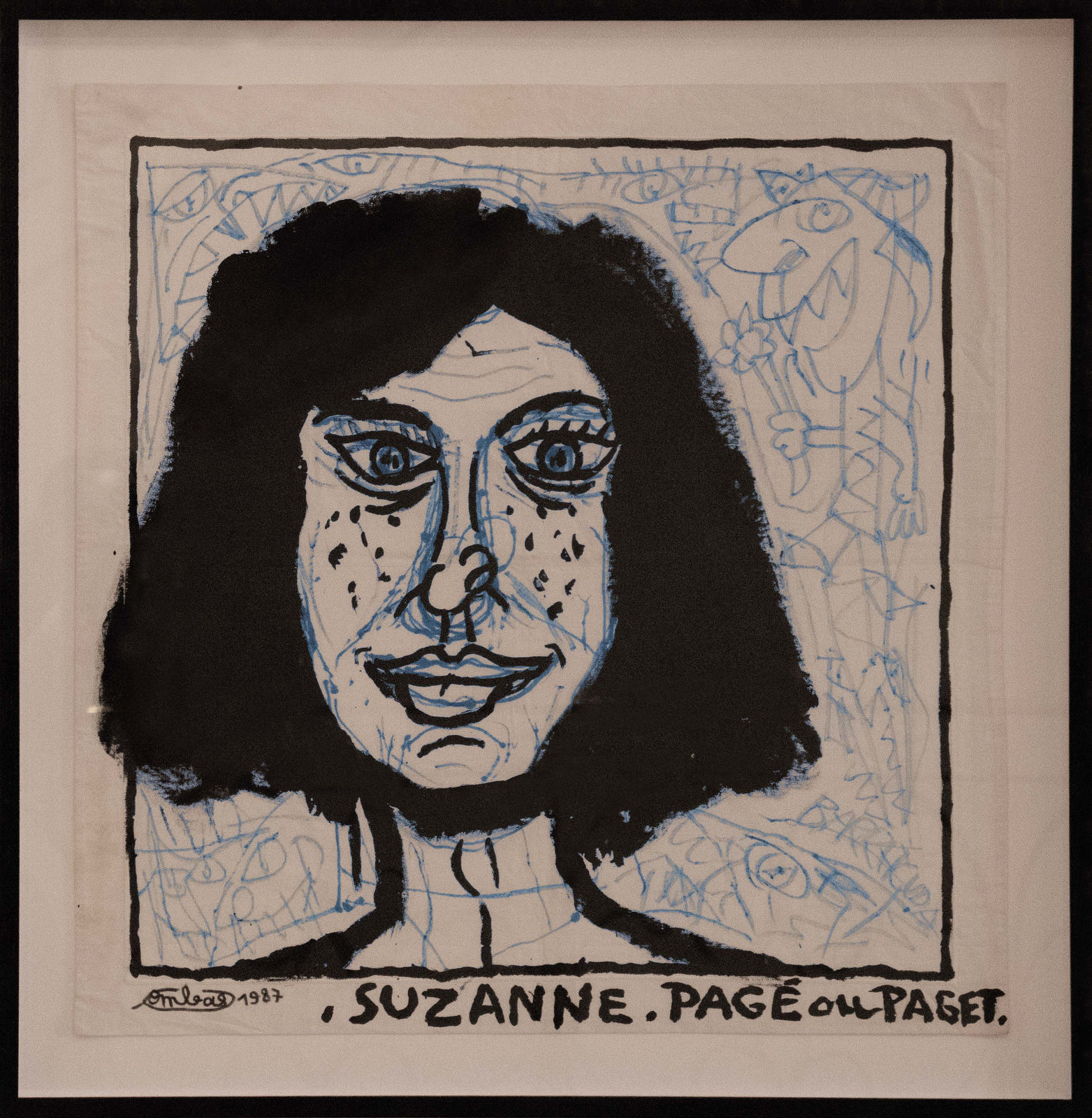 Robert Combas, Suzanne Pagé ou Paget, 1987