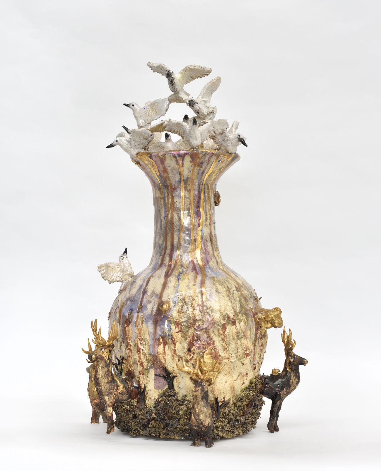 Marlène Mocquet, Vase météorite pépite, 2018