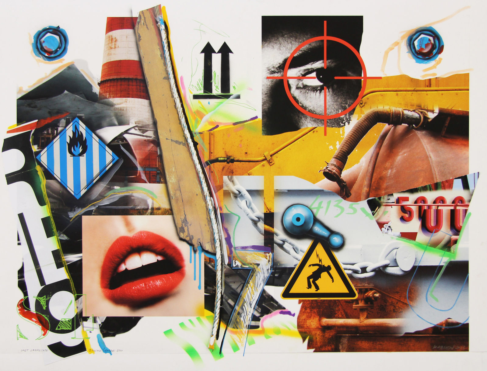 Peter Klasen, Lost landscape-Bouche-Code5000, 2013