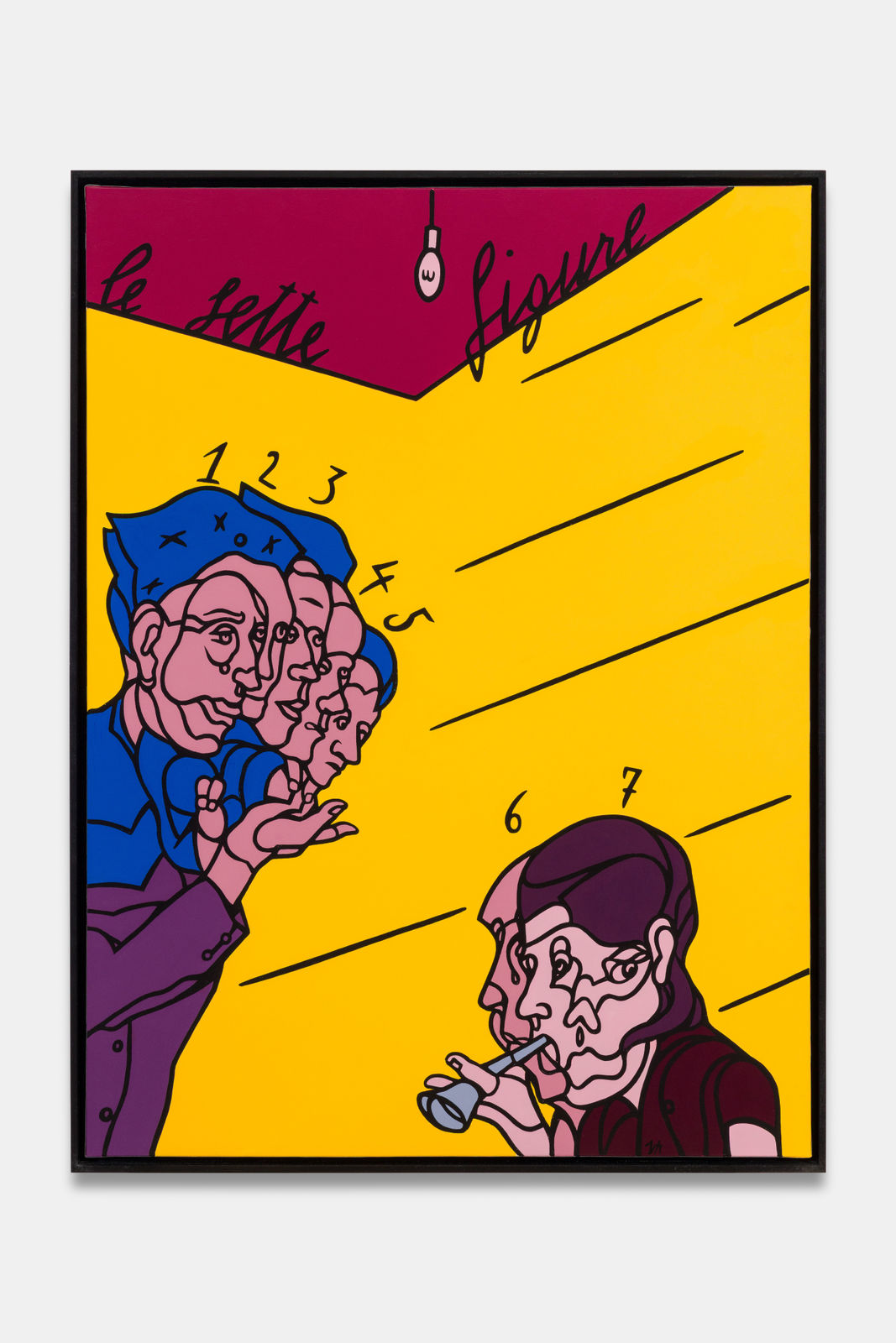 Valerio Adami, Le sette figure, 2022