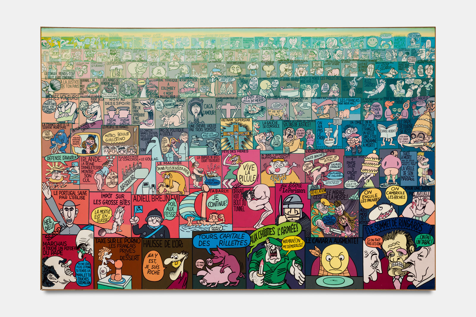 Erró, Charlie hebdoscape, 1982