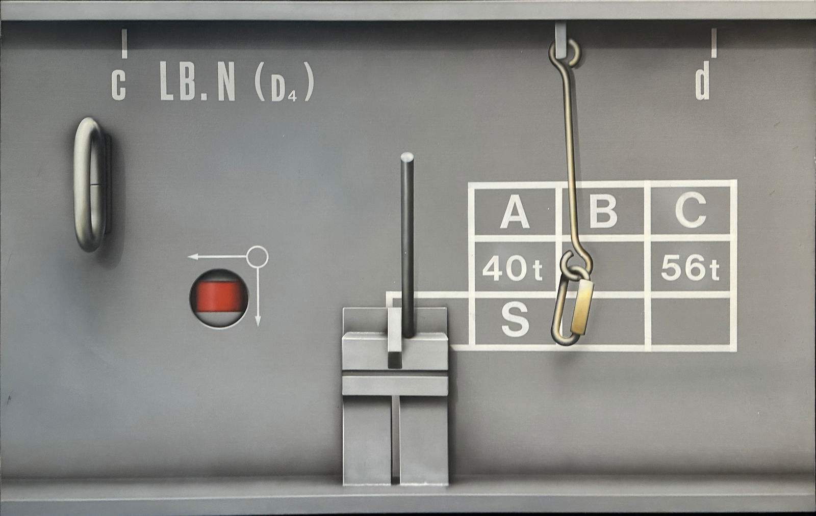 Peter Klasen, Wagon SNCF - détail, 1978