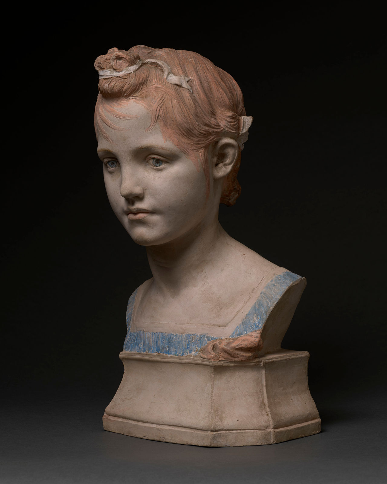 Conrad Dressler, Bust of a Young Girl, 1891
