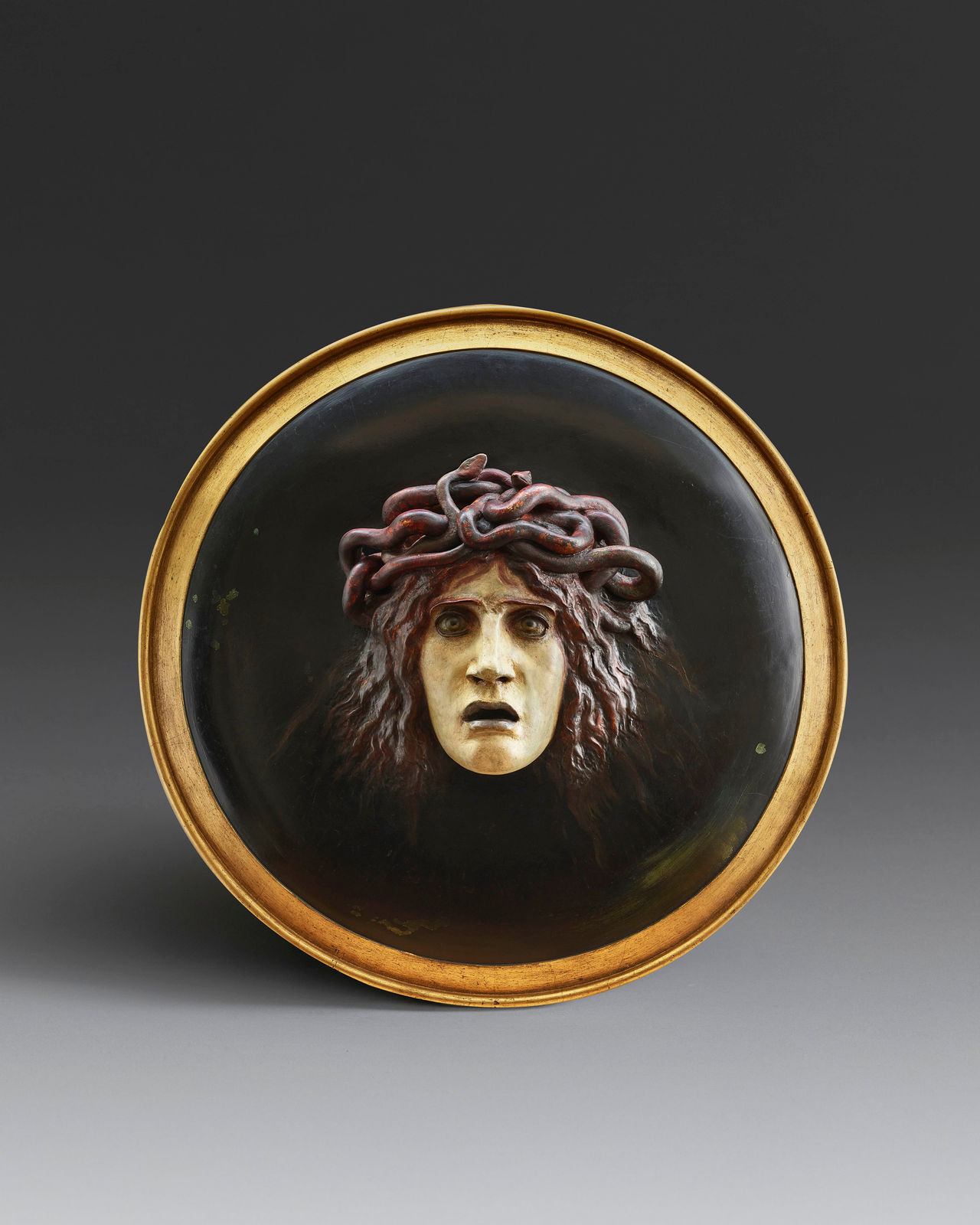 Arnold Böcklin, Shield with the Head of Medusa (Medusenschild), Conceived in 1885 and modelled around 1887
