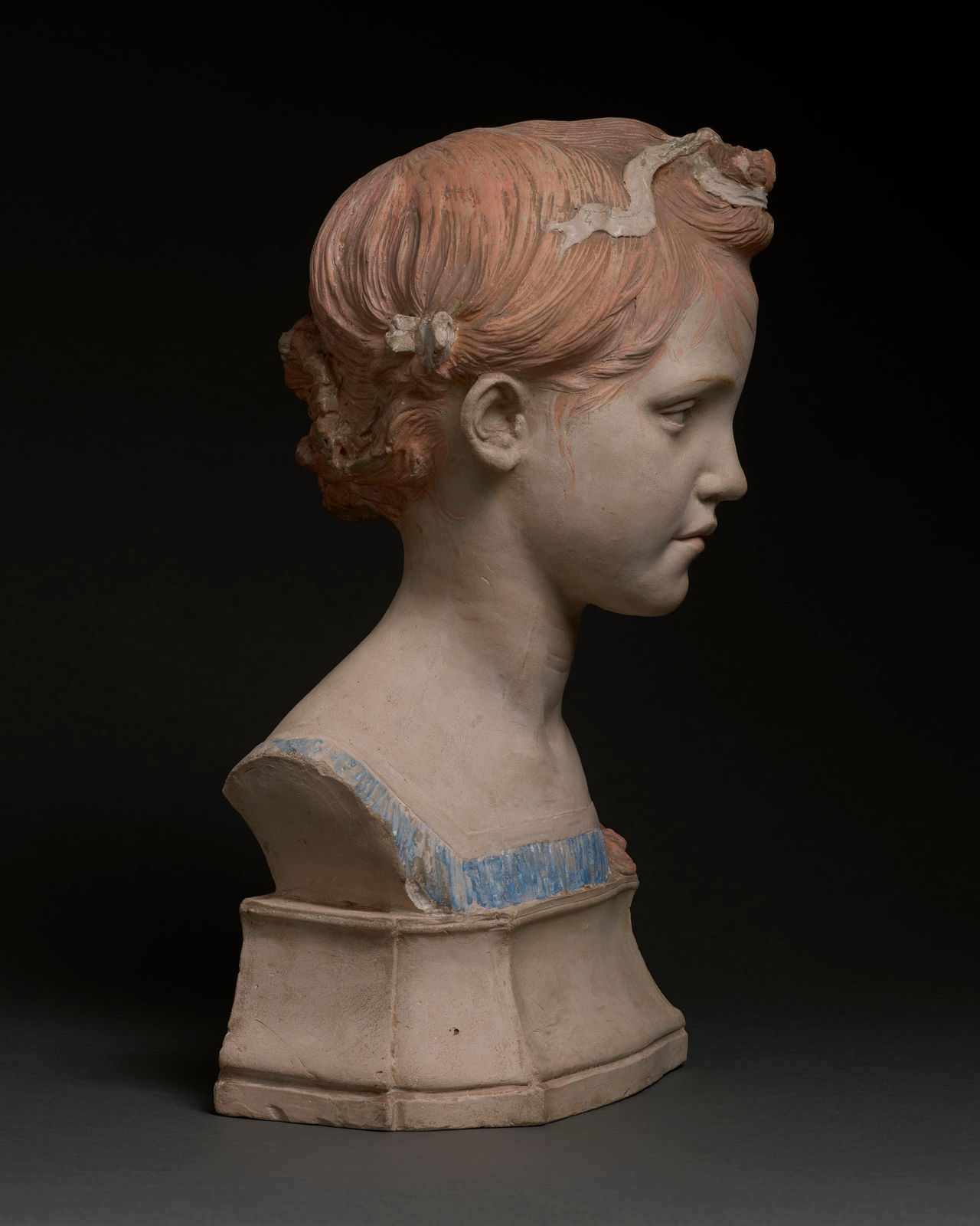 Conrad Dressler, Bust of a Young Girl, 1891