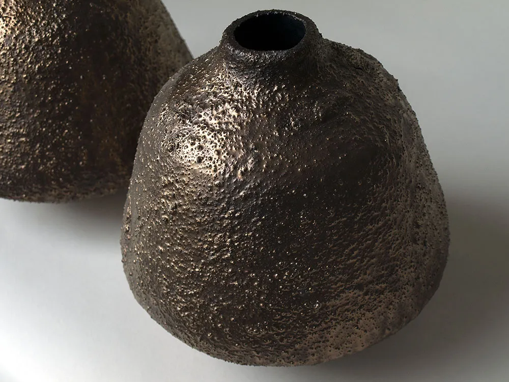 Christopher Maschinot, Bronze Textured Vessel