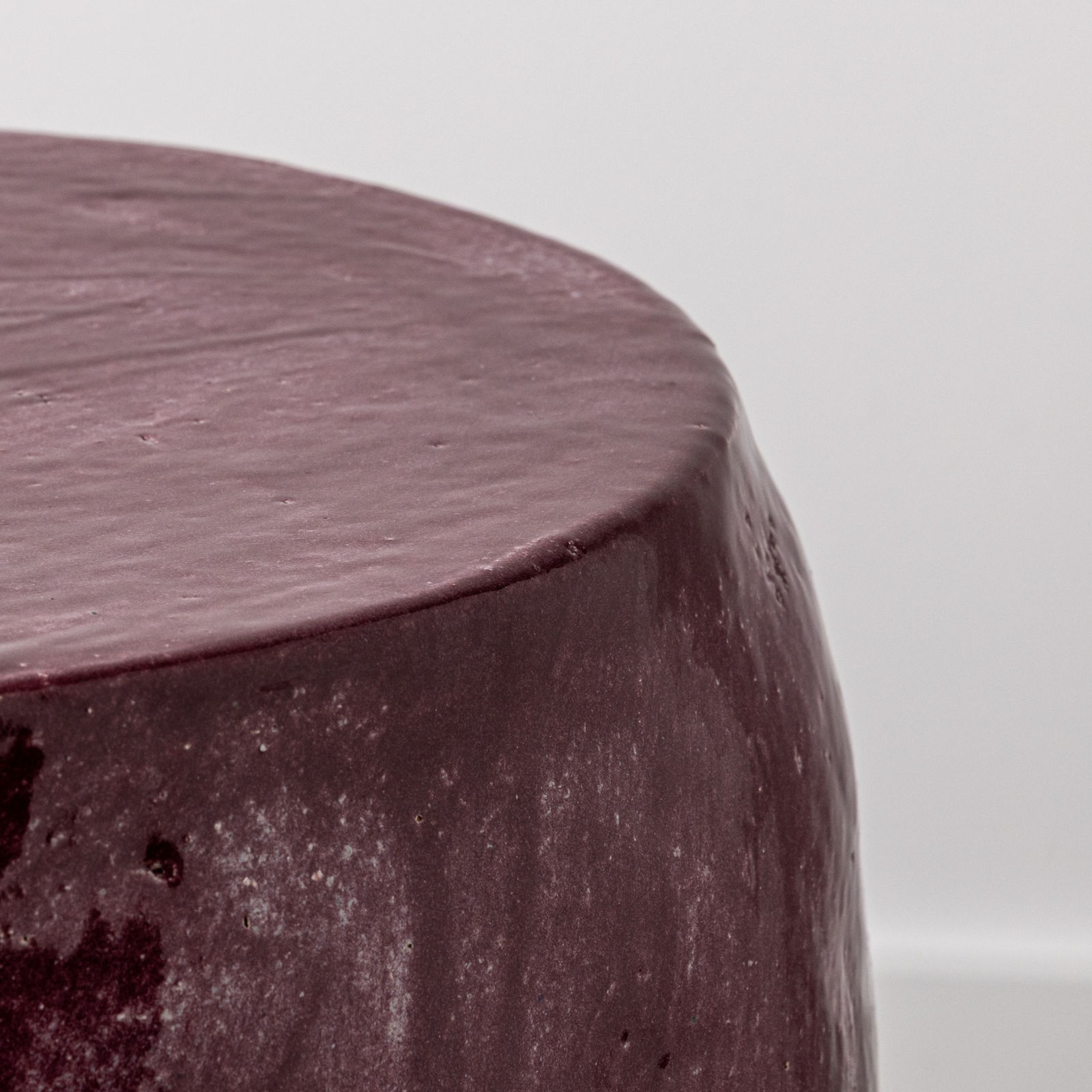 William Coggin, Burgundy Drum Table