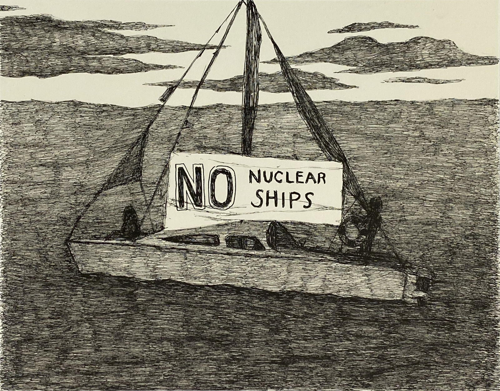 Richard Lewer, No Nuclear Ships, 2020