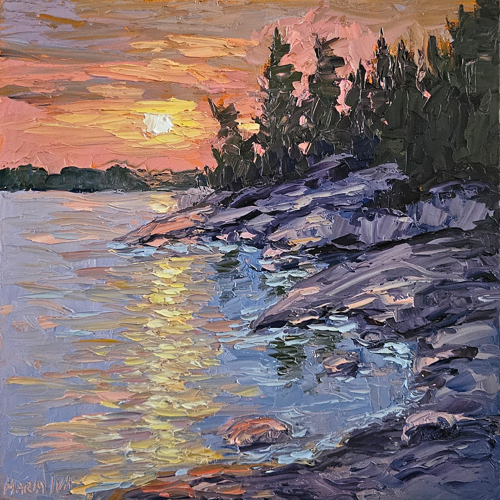 Maria Iva, Sunset on Ragged Trail