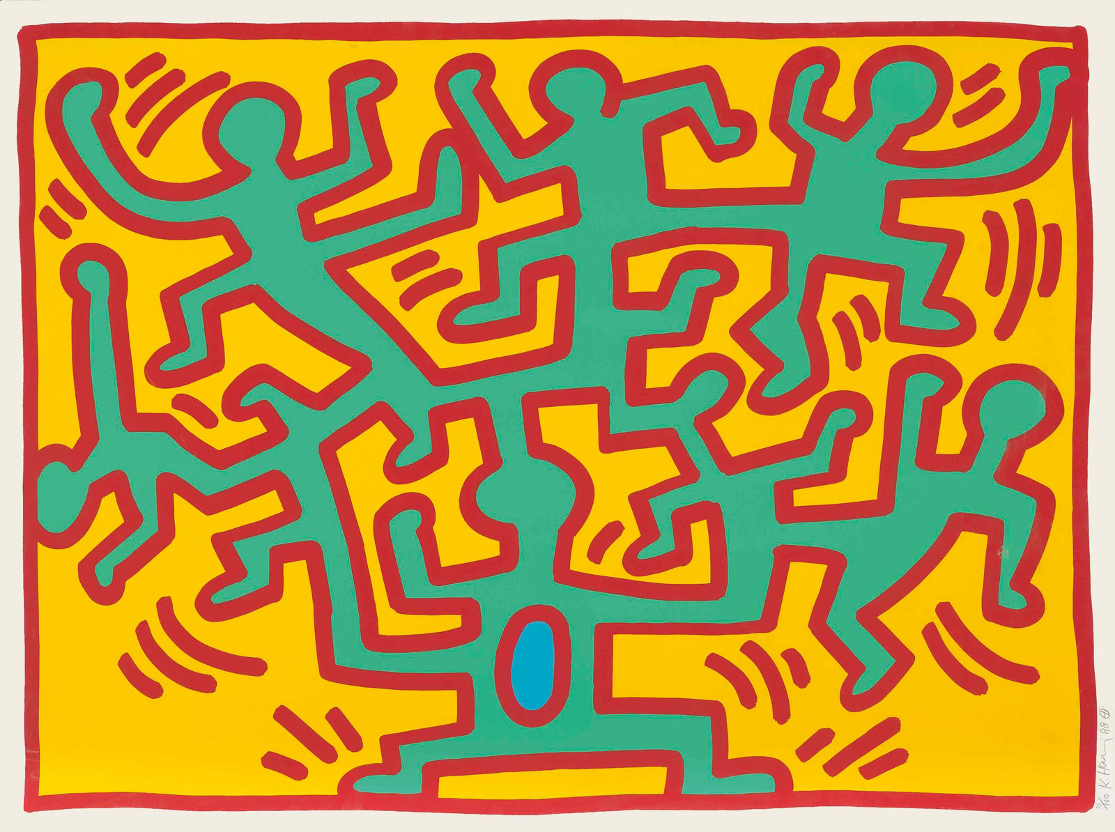 Keith Haring, Growing 2, 1988