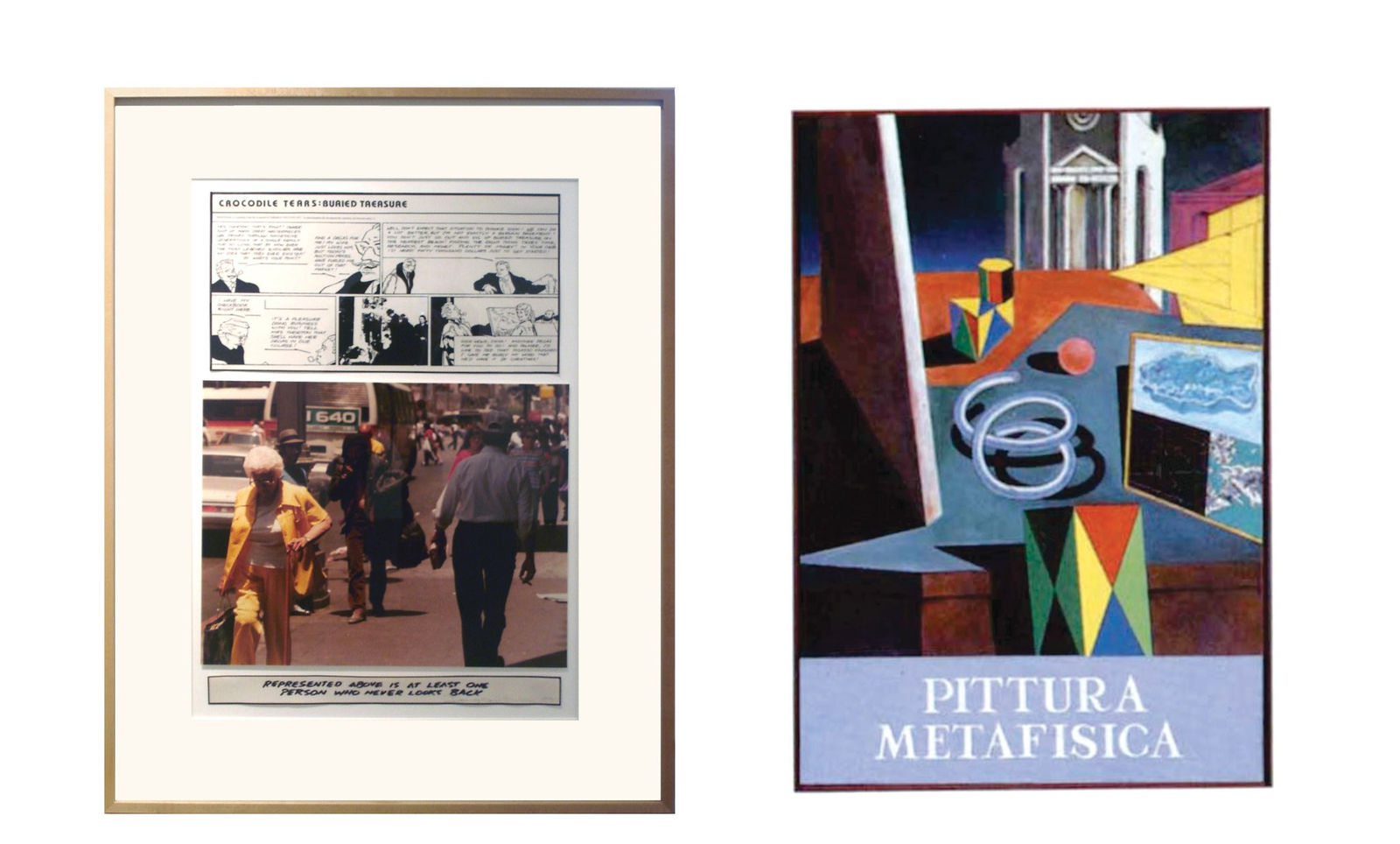 DOUGLAS HUEBLER, Crocodile Tears: Buried Treasure (De Chirico V), 1990