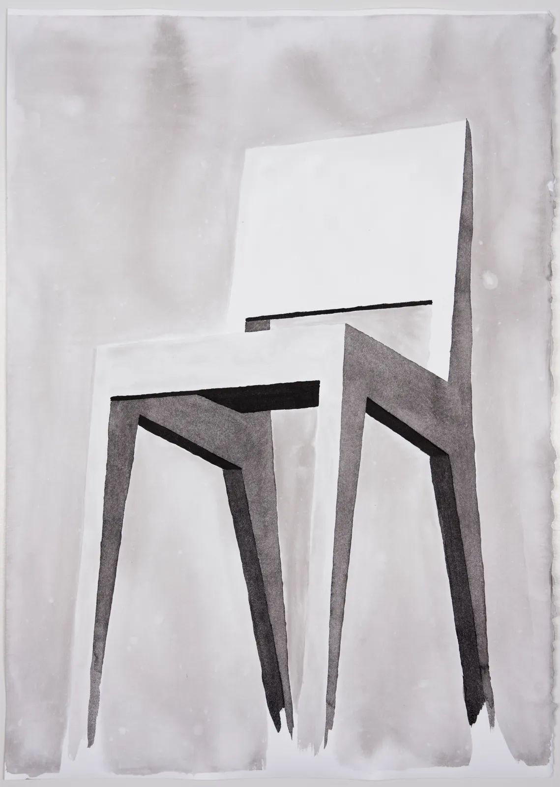 Ink drawing of a simple wooden chair