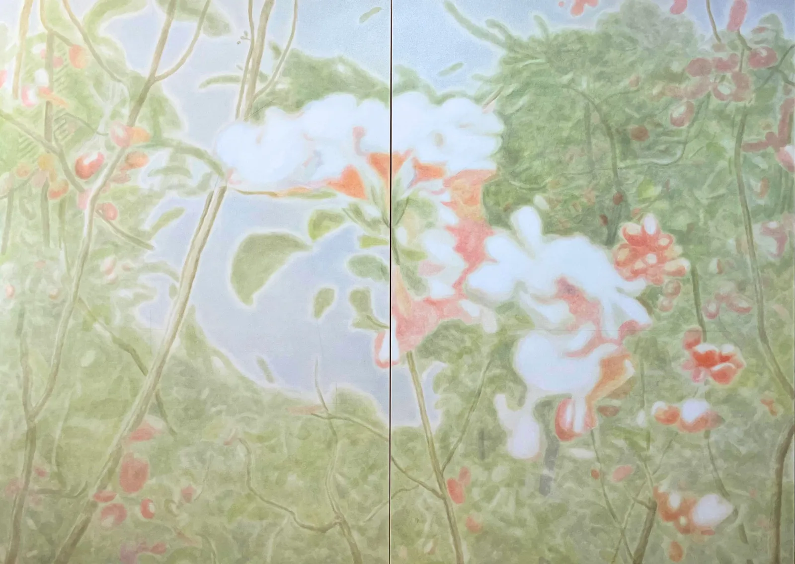 Luo Yonggui, Where the Crabapples Bloom, 2024