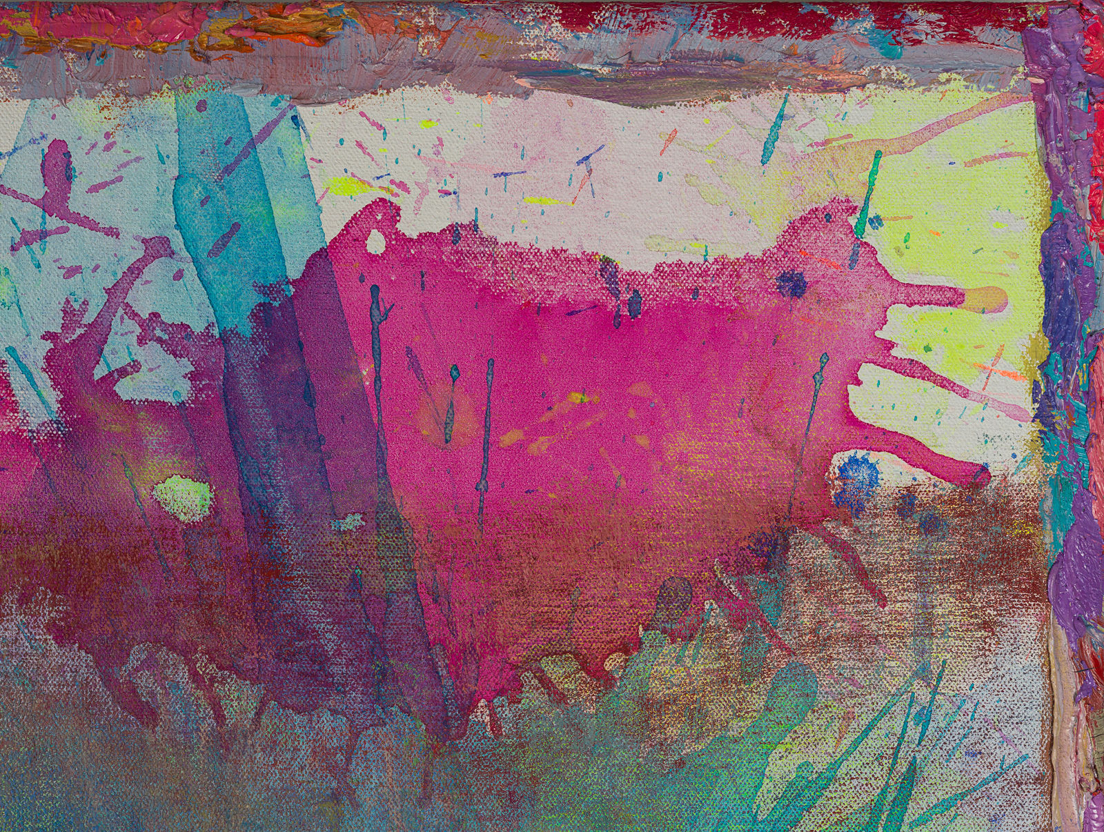 Rema Ghuloum Waking Dream, Reflected Light., 2025 Oil and acrylic gouache on canvas 121.9 x 137.2 cm 48 x 54 in