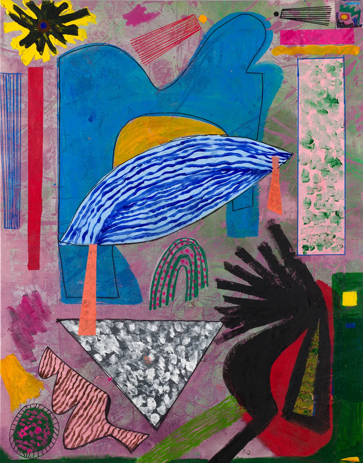 Nasser Almulhim “Transparency “, 2023 Acrylic & plastic on canvas 157 x 128 cm 61 3/4 x 50 3/8 in (C01000)