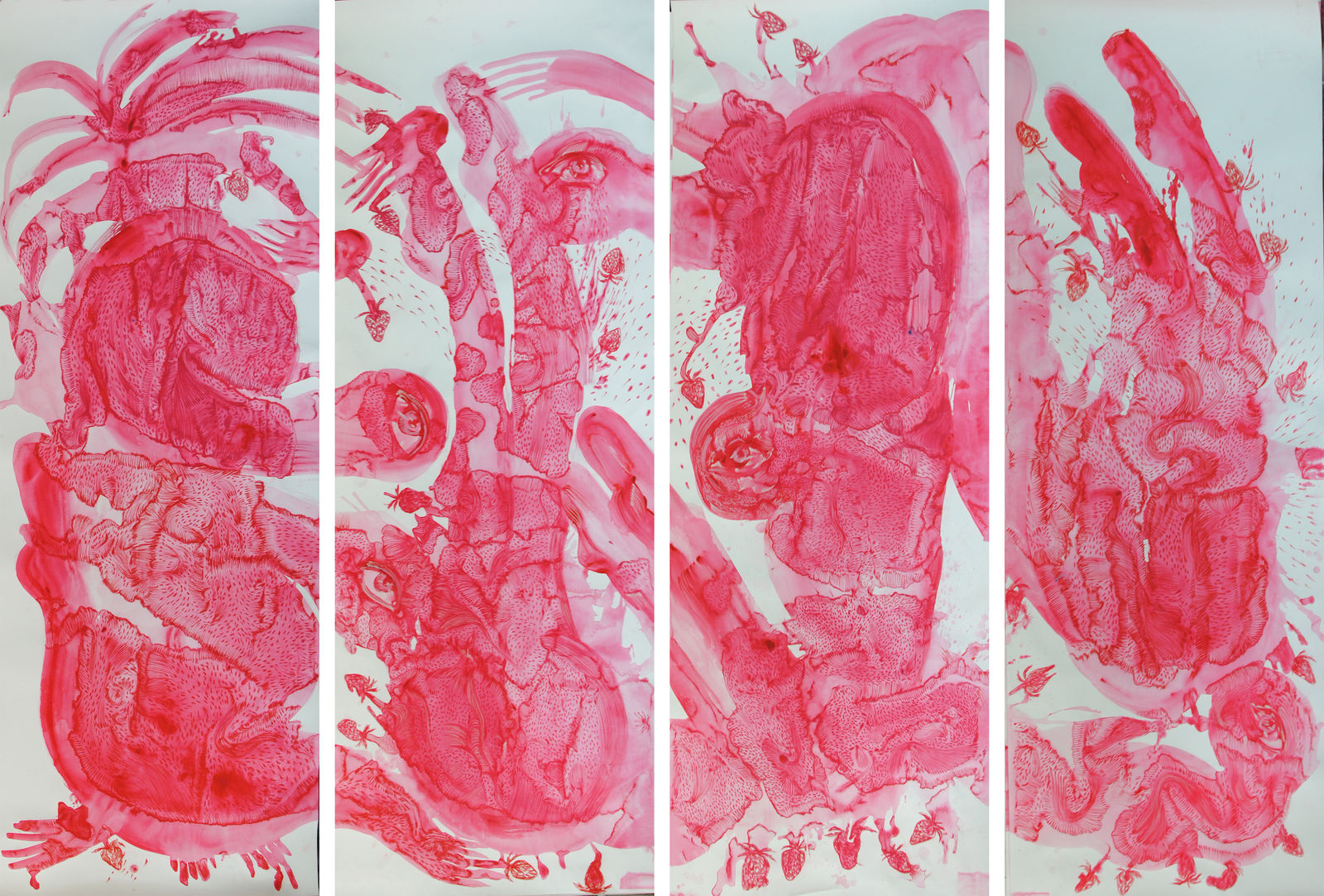 Alymamah Rashed, My Reds Will Grow A Strawberry Field #2, 2024