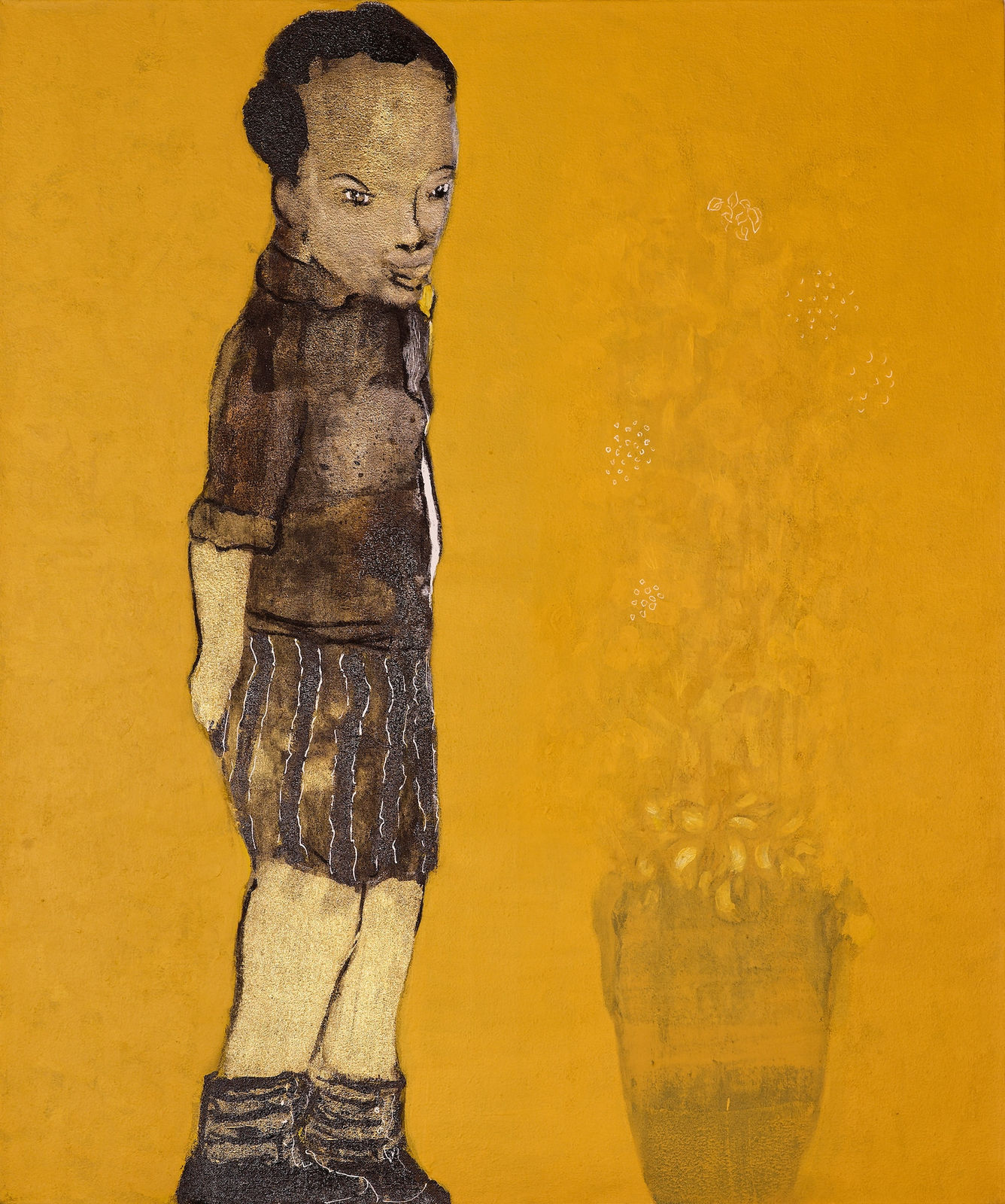 Adel El Siwi, Looking to Yellow Flowers , 2024