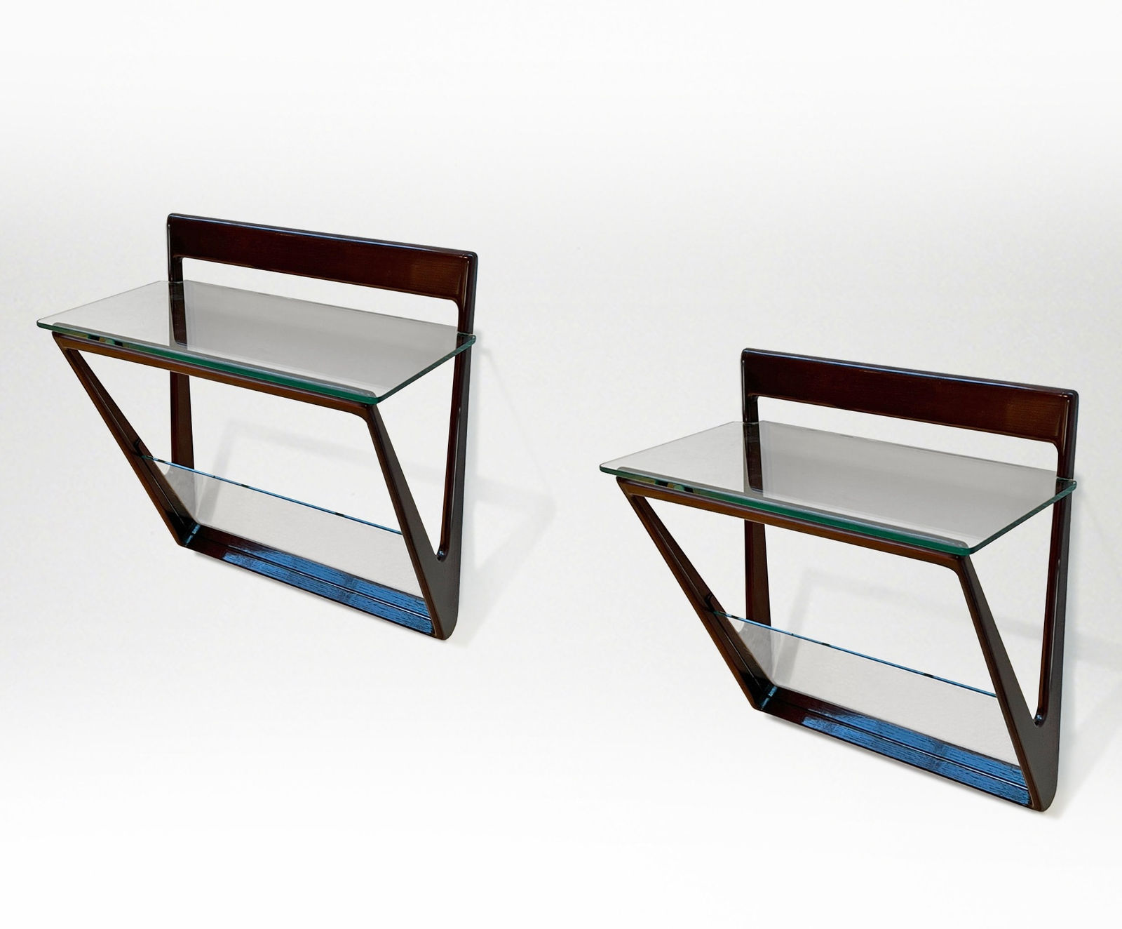 Pierluigi Giordani, Pair of Wall-Mounted Bedside Tables , early 1950s