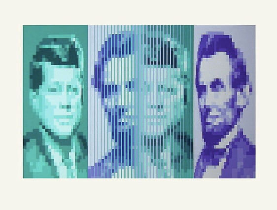 Jean-Pierre Yvaral, 'John F Kennedy - Abraham Lincoln' Screenprint, c. 1 979