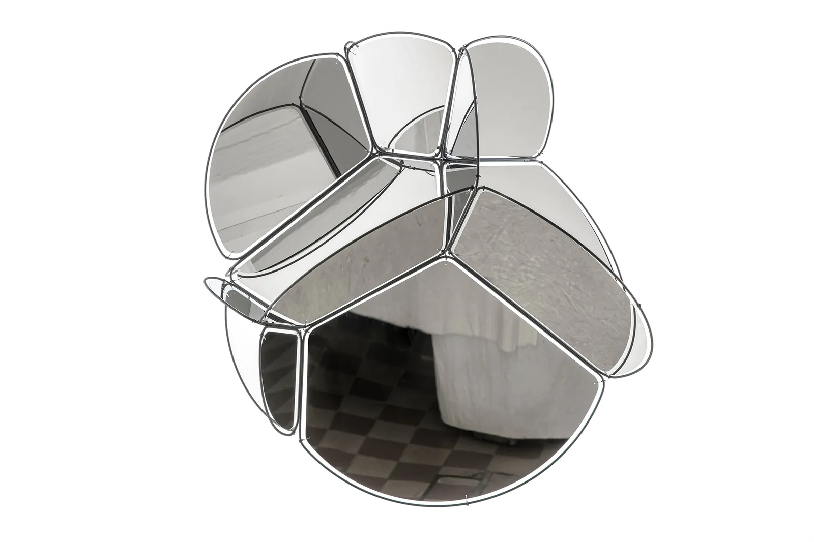 stainless steel hanging sculpture