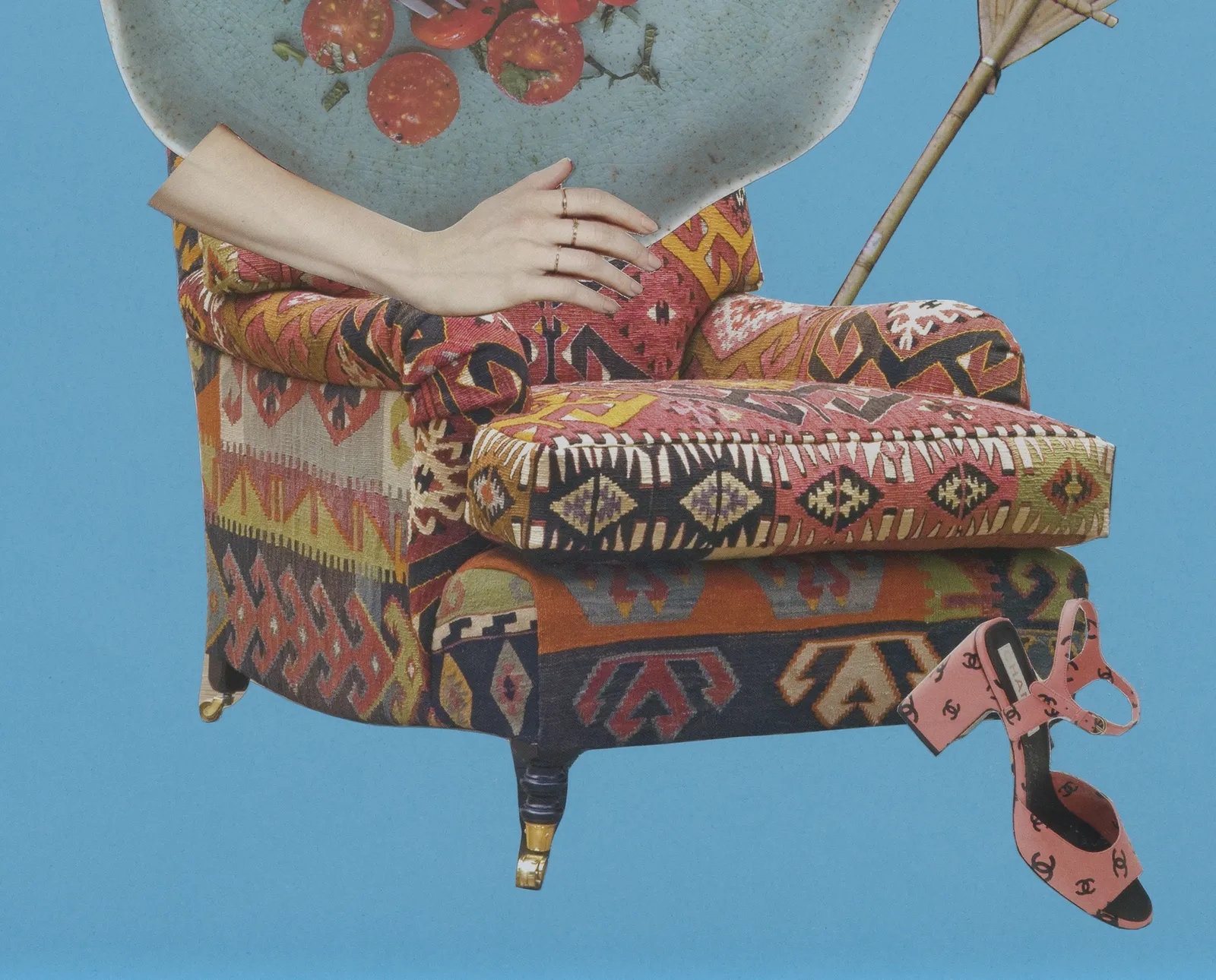 Image of Catachresis on paper #70 (the teeth of the fork, the arm of the chair, the teeth of the rake, the heel of the shoe)