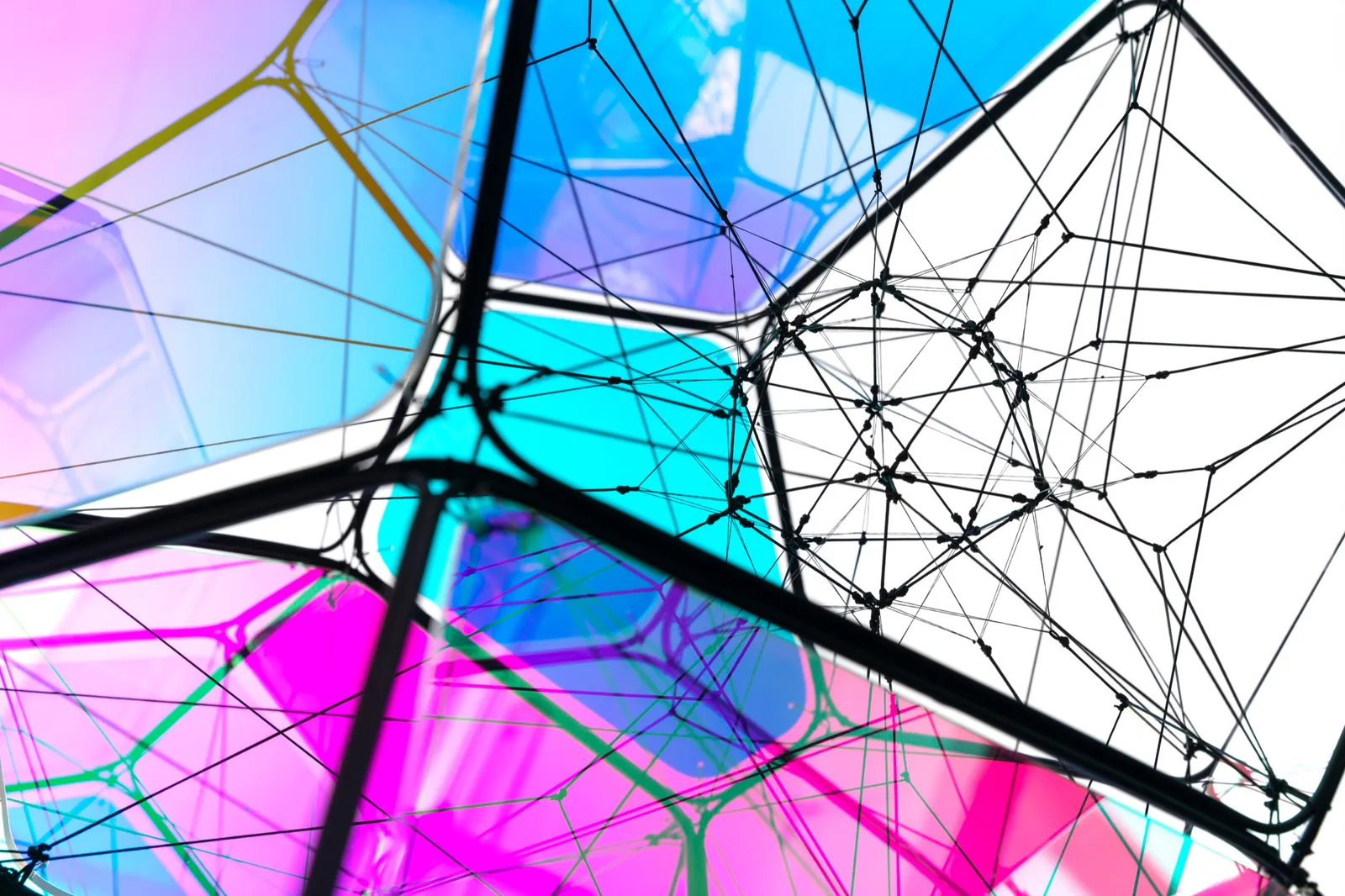 tomas saraceno hanging colorful cloud