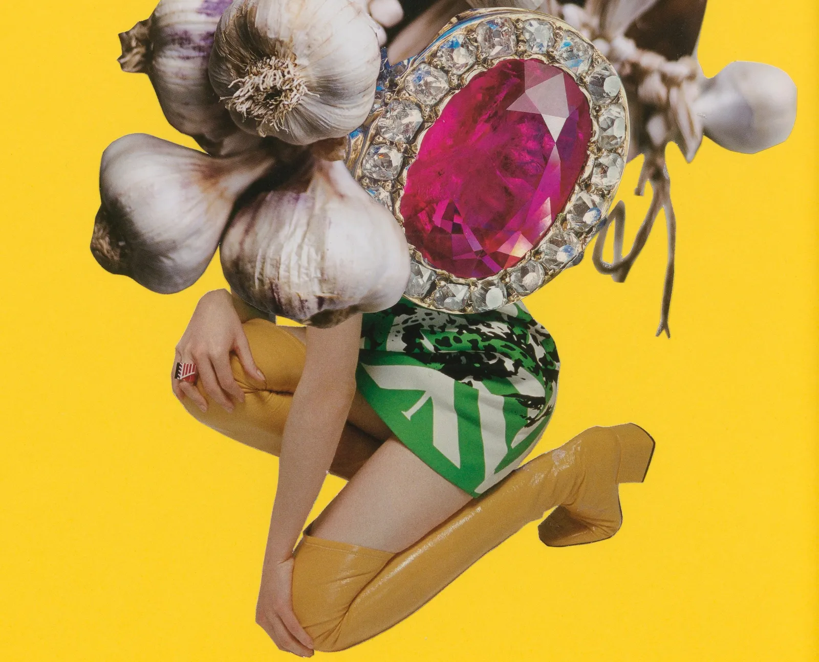 Image of Catachresis on paper #69 (el diente de ajo, face of the crystal, the heel of the boot)