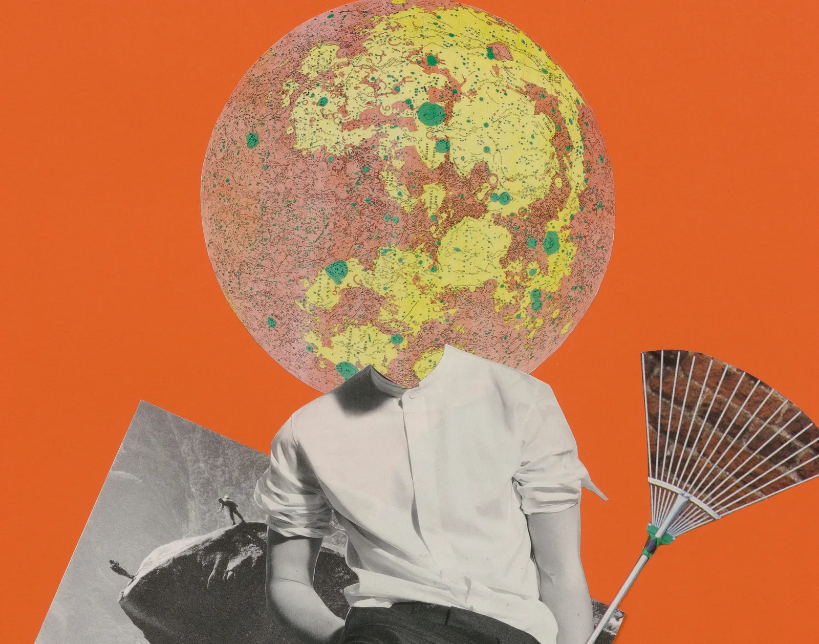 Image of Catachresis on paper #59 (the teeth of the rake, the foot of the mountain, the face of the moon, the tongue of the shoe)