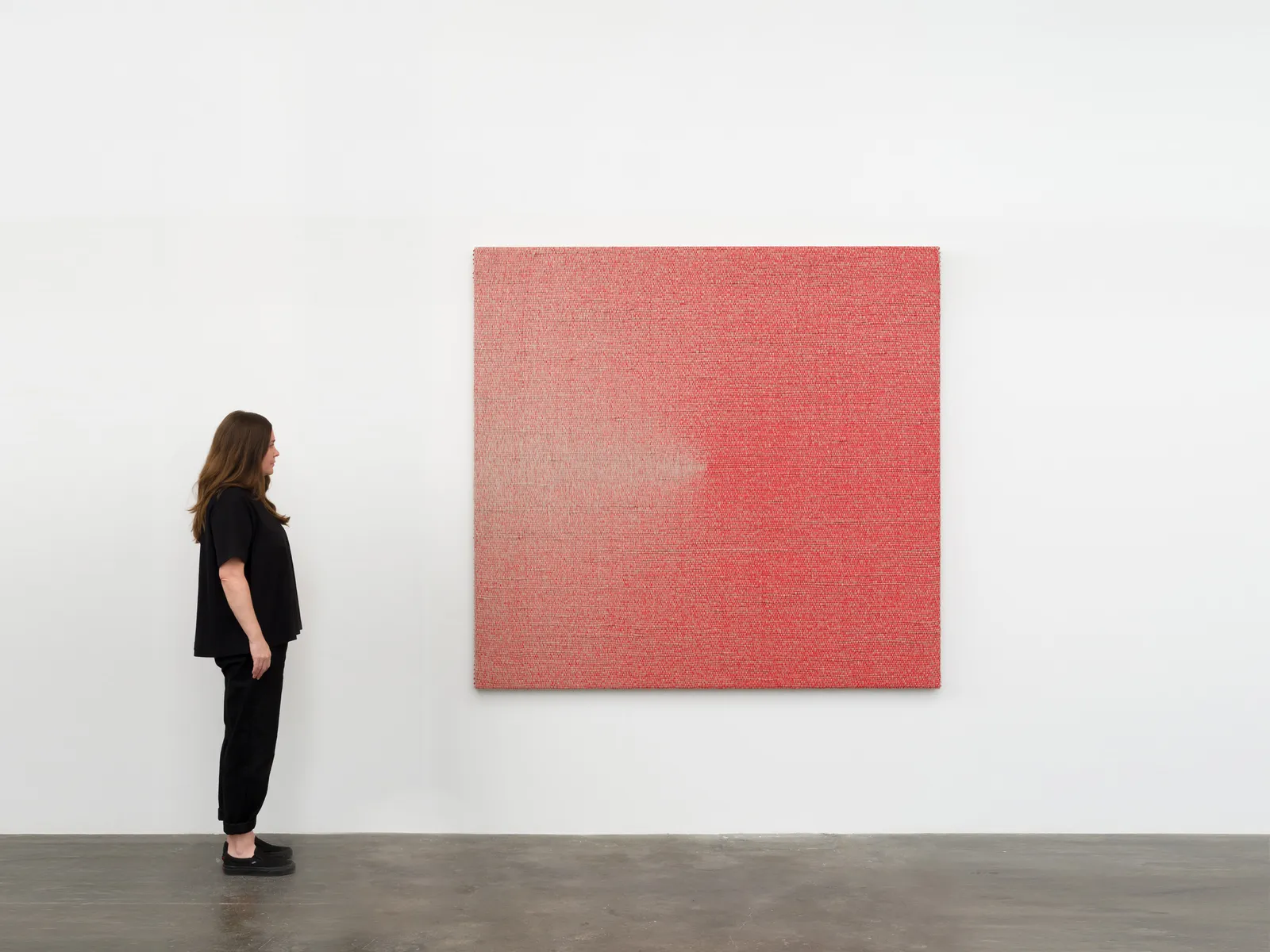 Image of Woven Projection as Weft, Cadmium Red Medium #6