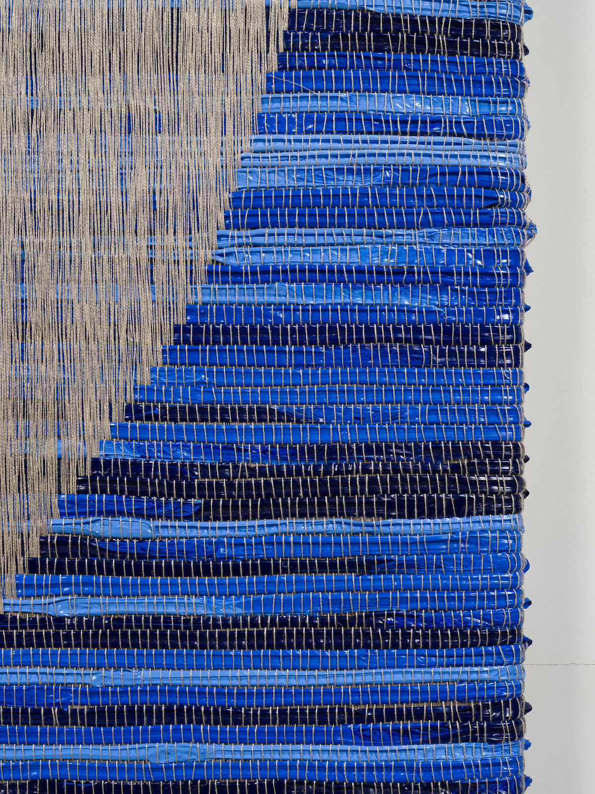 Image of Saban's Woven acrylic painting.