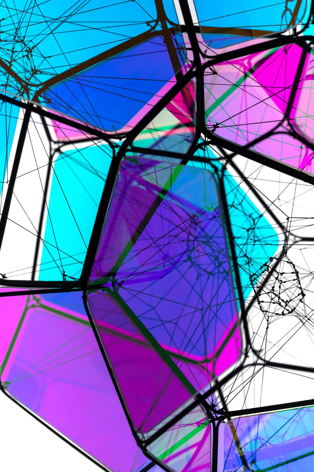 tomas saraceno hanging colorful cloud