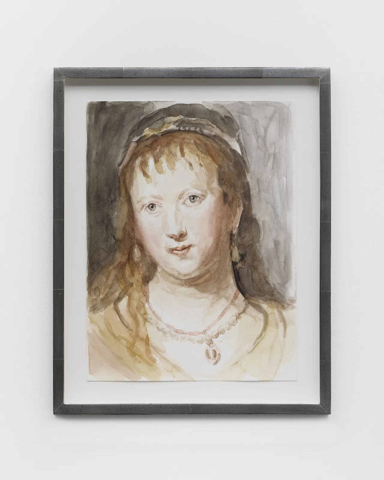 image of Portrait of Saskia van Uylenburgh after her beloved Rembrandt
