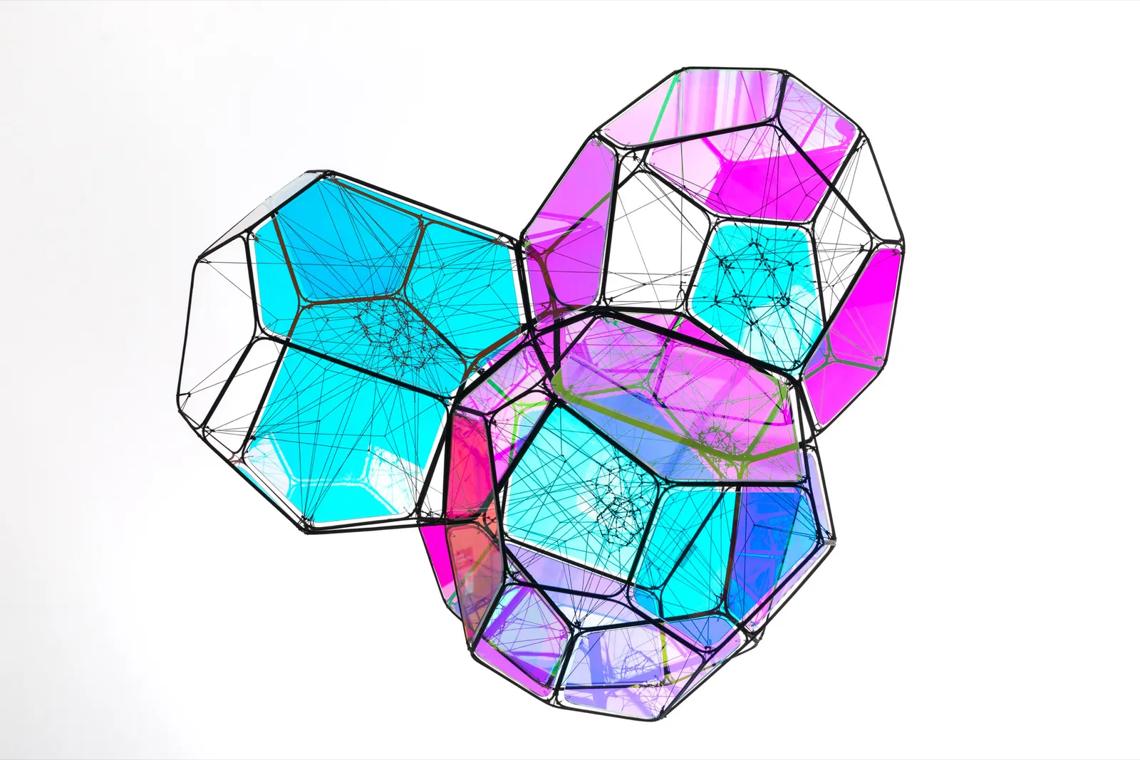 tomas saraceno hanging colorful cloud