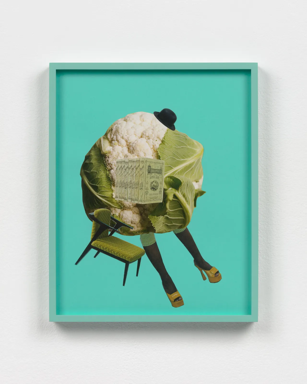 Image of Catachresis on paper #76 (head of the cauliflower, ala del sombrero, spine of the book, legs of the chair, heels of the shoe)