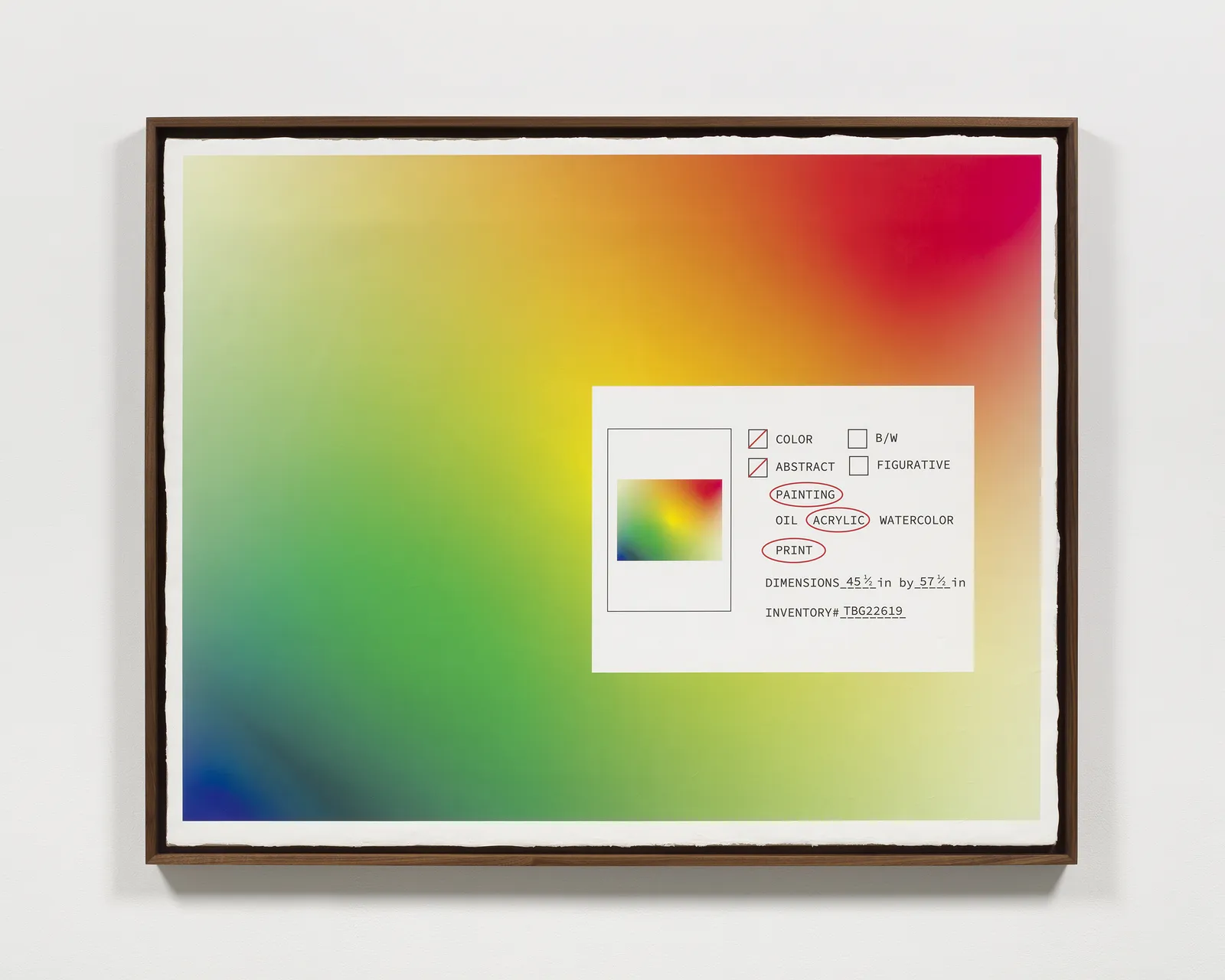 Image of Printed Paint (Color Gradient)