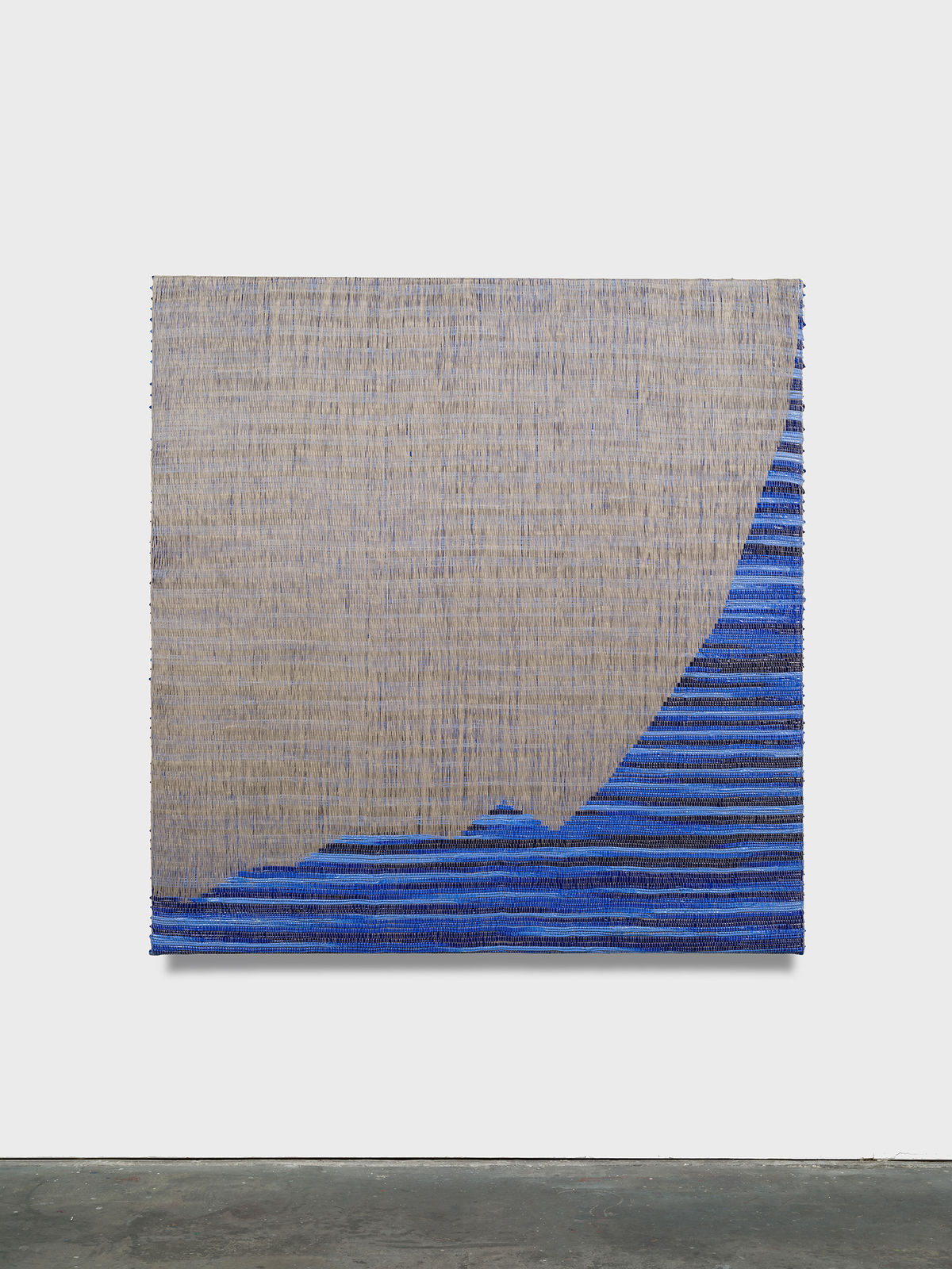 Image of Saban's Woven acrylic painting.