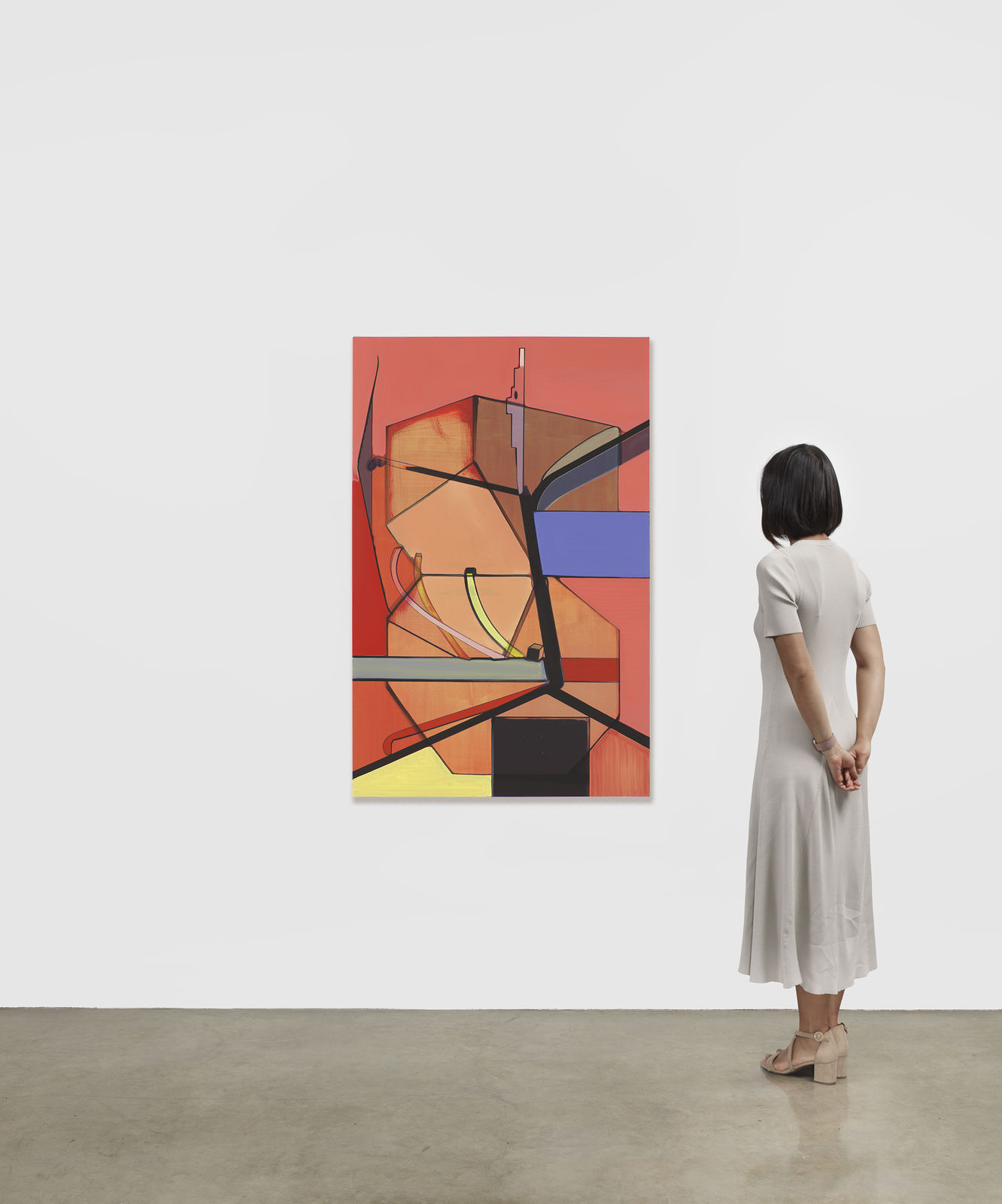 Thomas Scheibitz abstract painting scale view