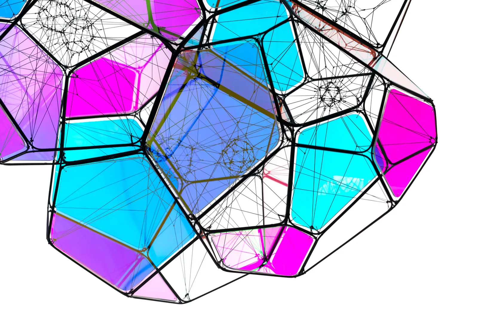 tomas saraceno hanging colorful cloud