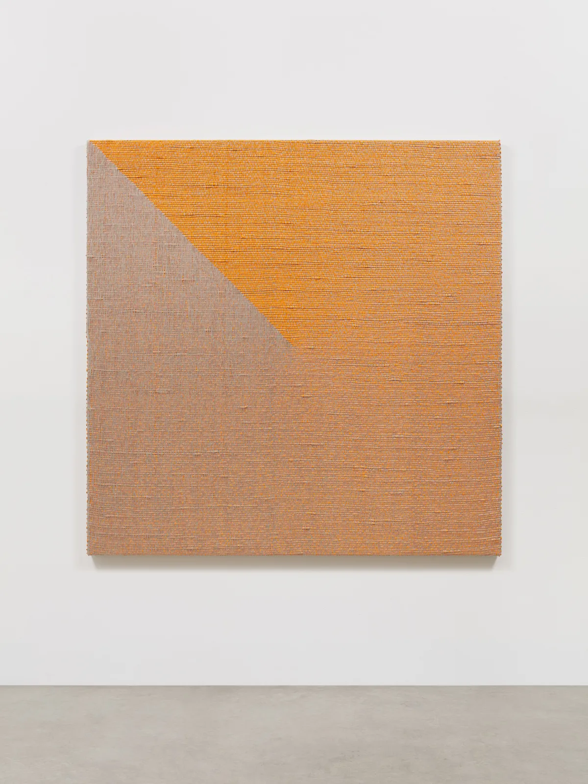 analia saban orange woven work