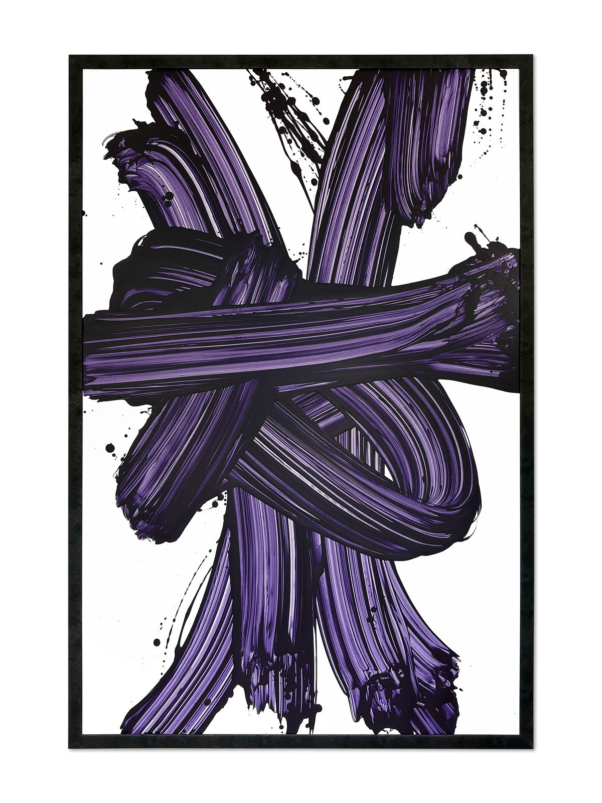 Peter Zunder, STREAK (Violet on white), 2026