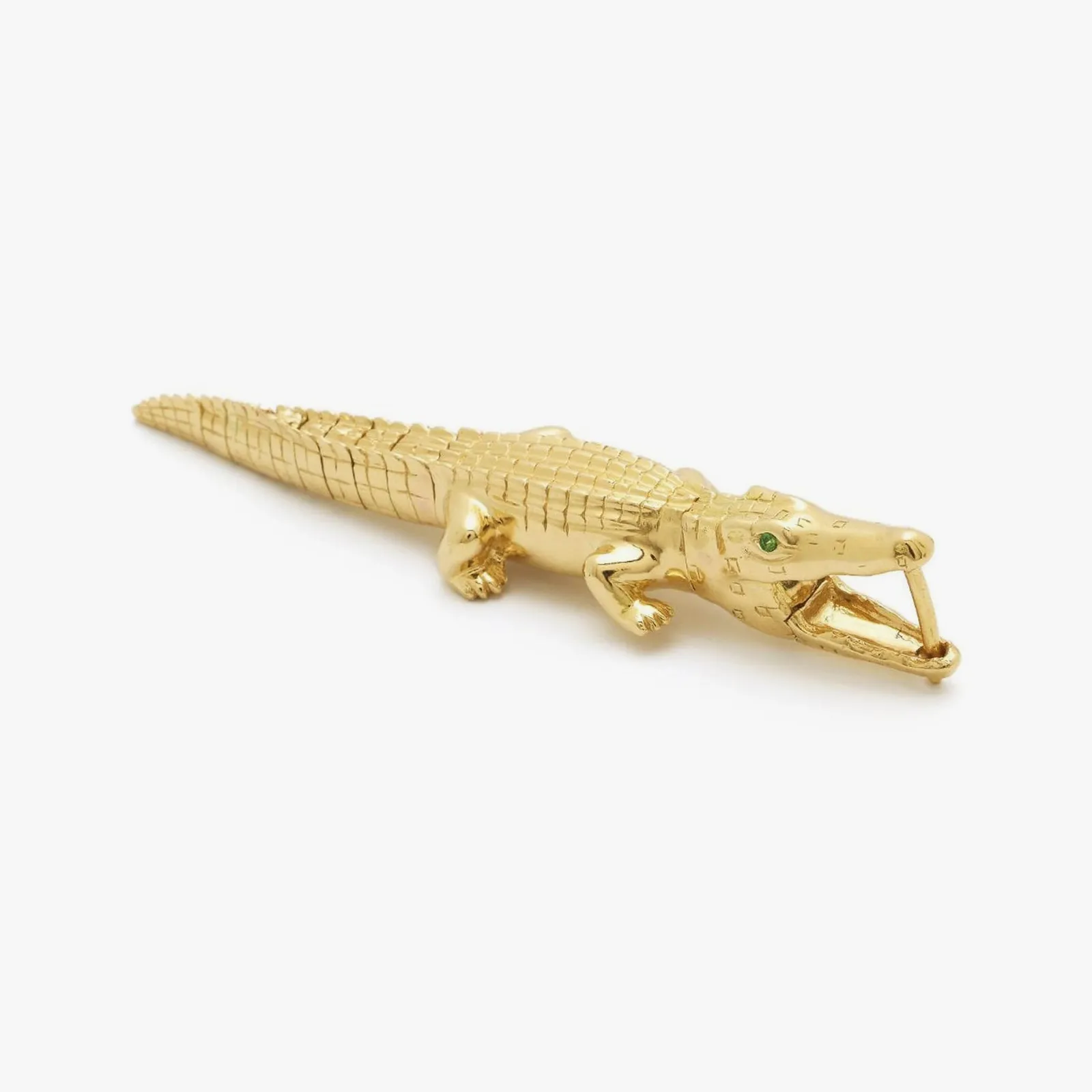 Bibi Van Der Velden, Gold alligator bite earring