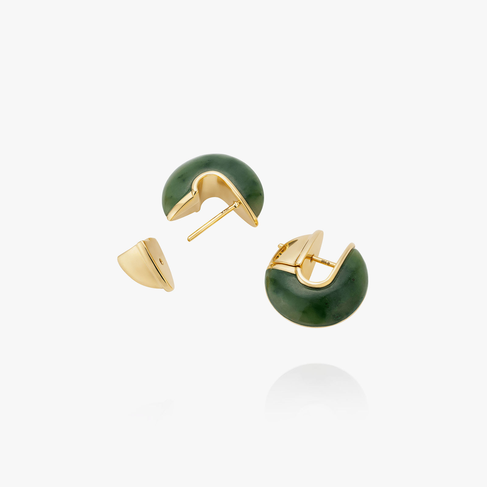 Fernando Jorge, Fluid gold and stone earrings