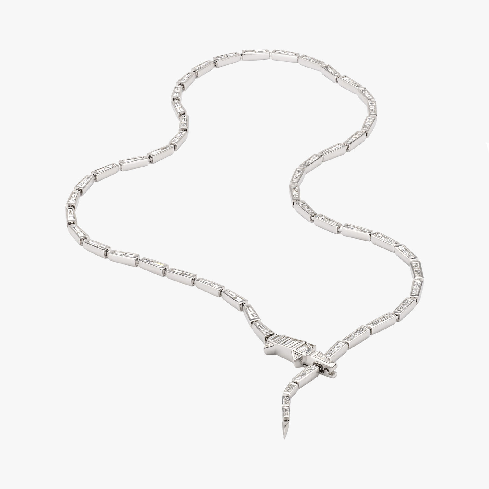 Bibi Van Der Velden, Diamond alligator necklace