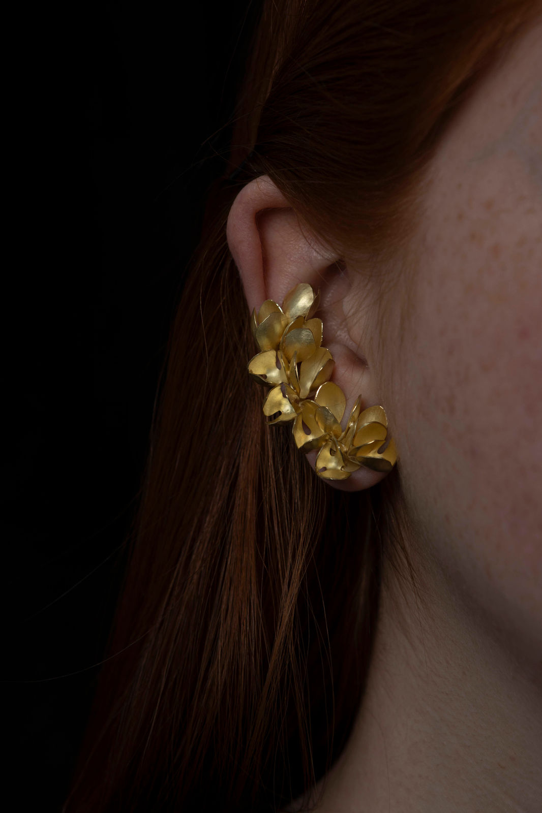 Kayo Saito, Blossom climber earrings B