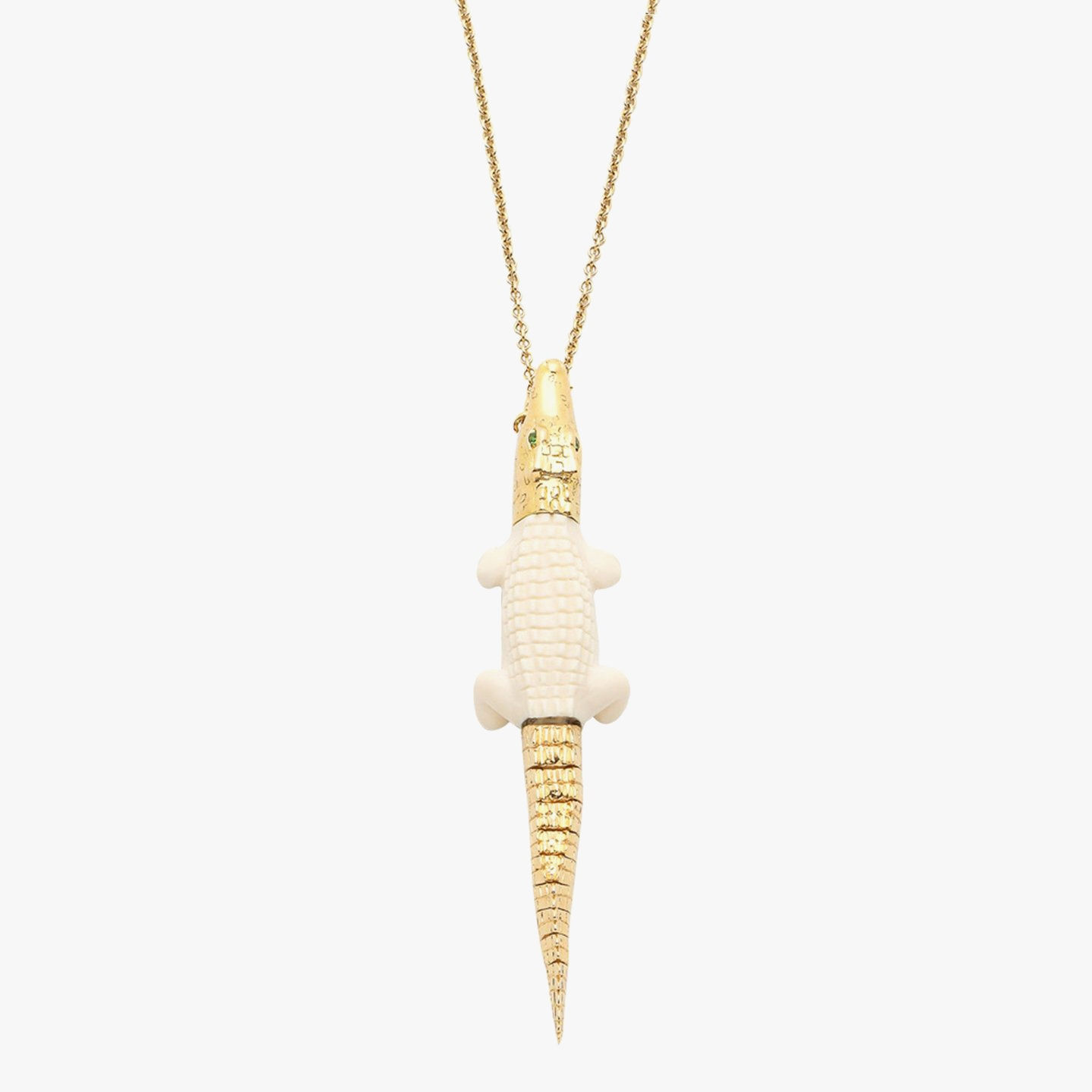 Bibi Van Der Velden, Mammoth alligator bite necklace
