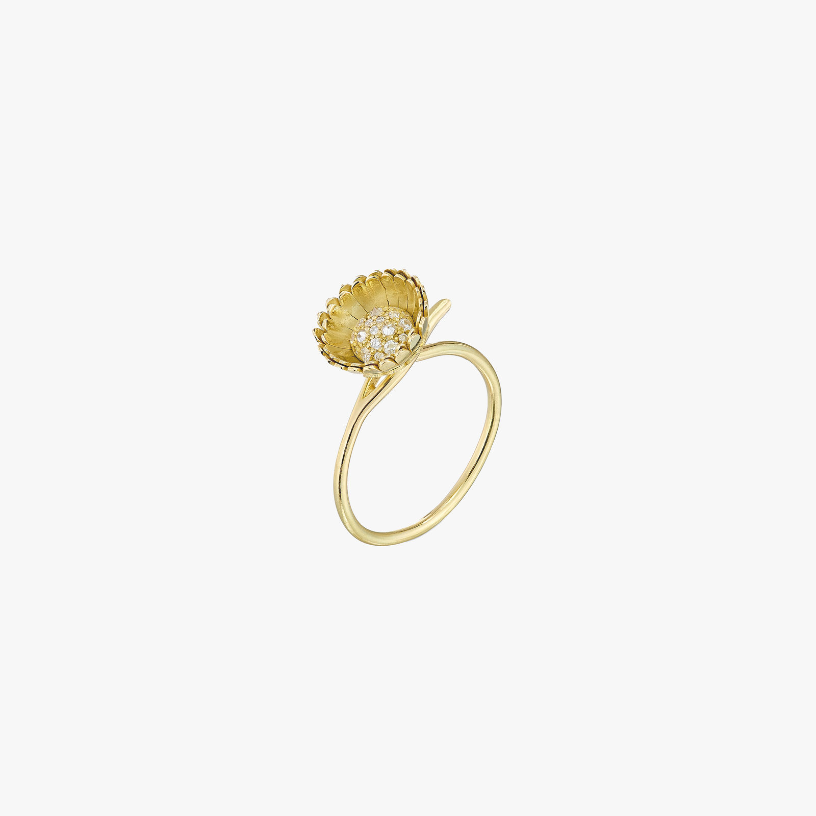 Christopher Thompson Royds, Daisy half open diamond ring