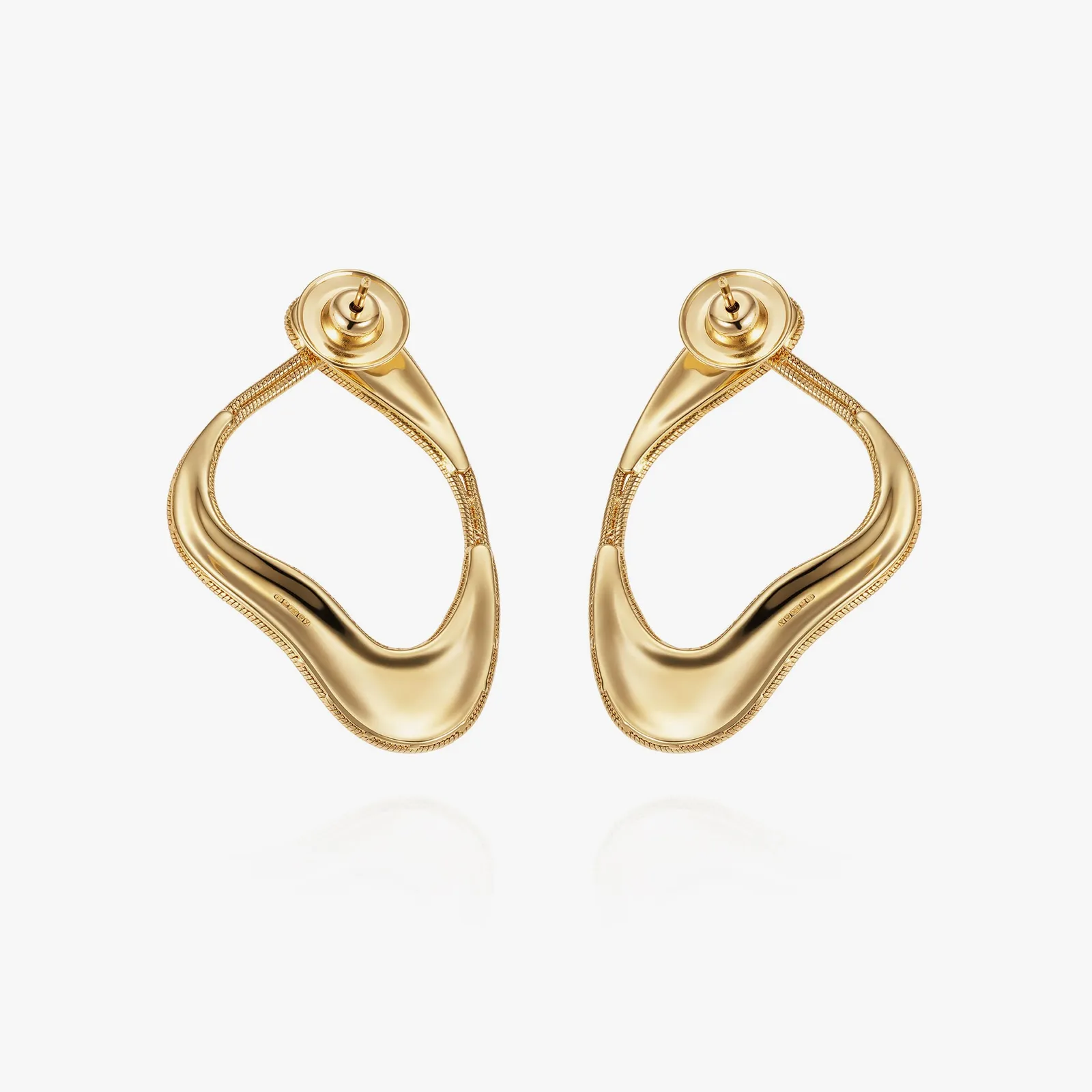 Fernando Jorge, Stream lines loop medium earrings