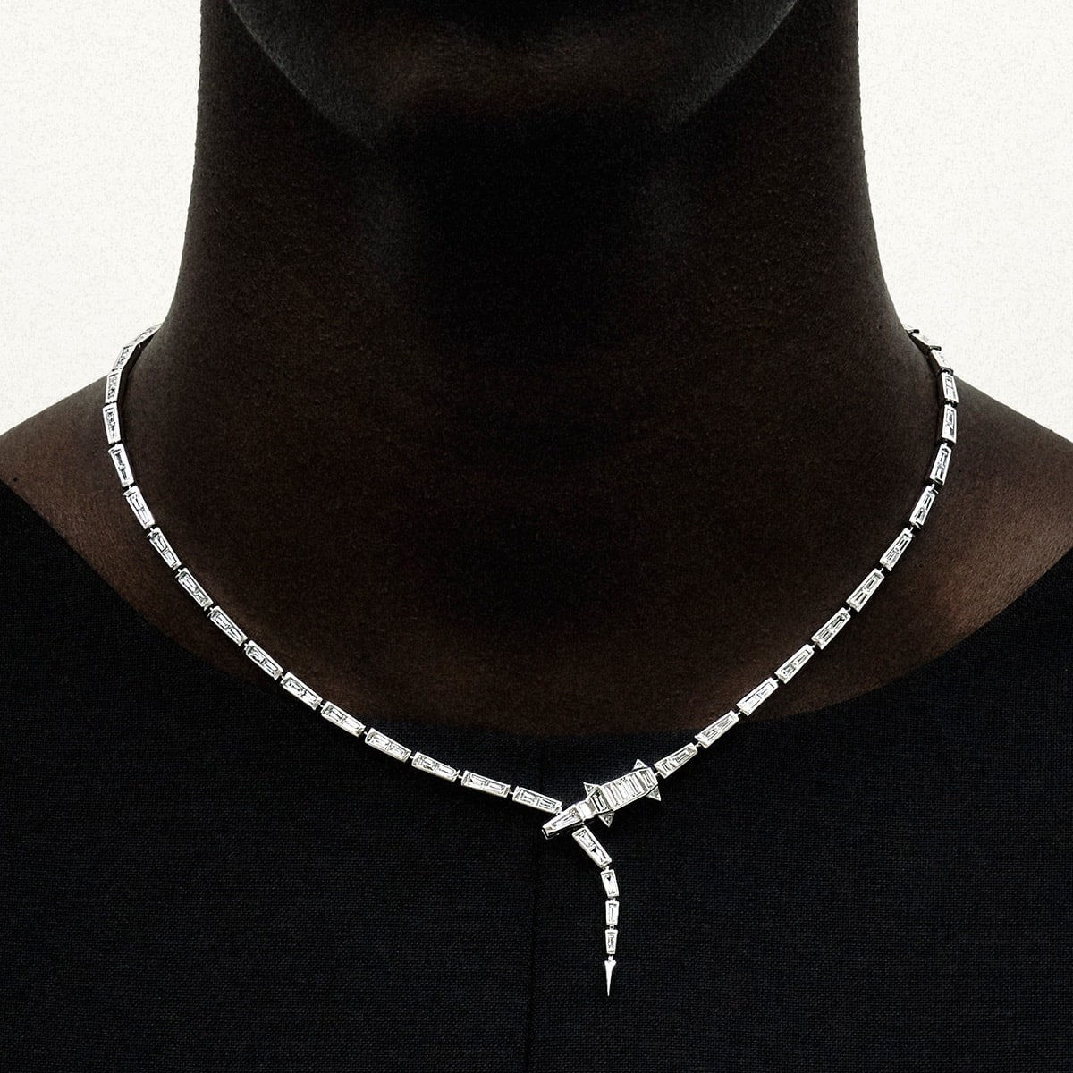 Bibi Van Der Velden, Diamond alligator necklace