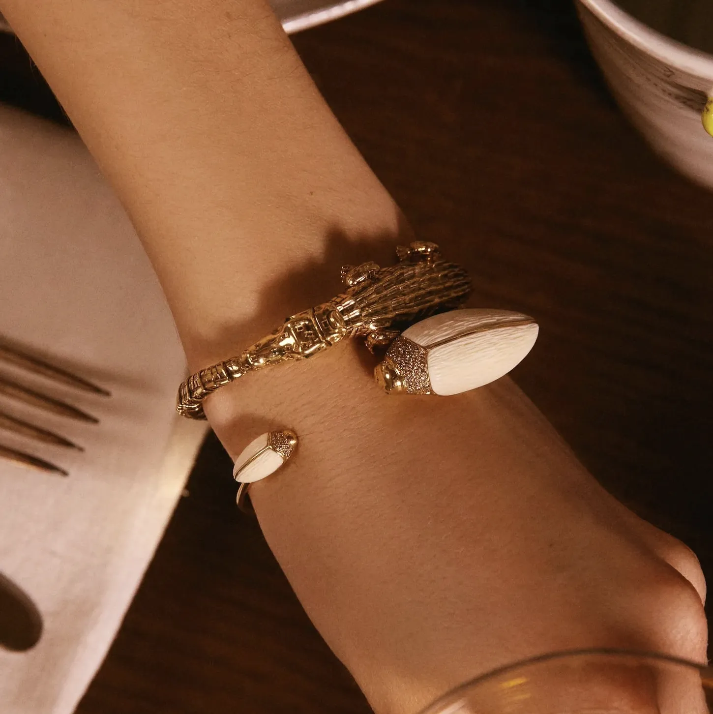 Bibi Van Der Velden, Scarab mammoth bangle