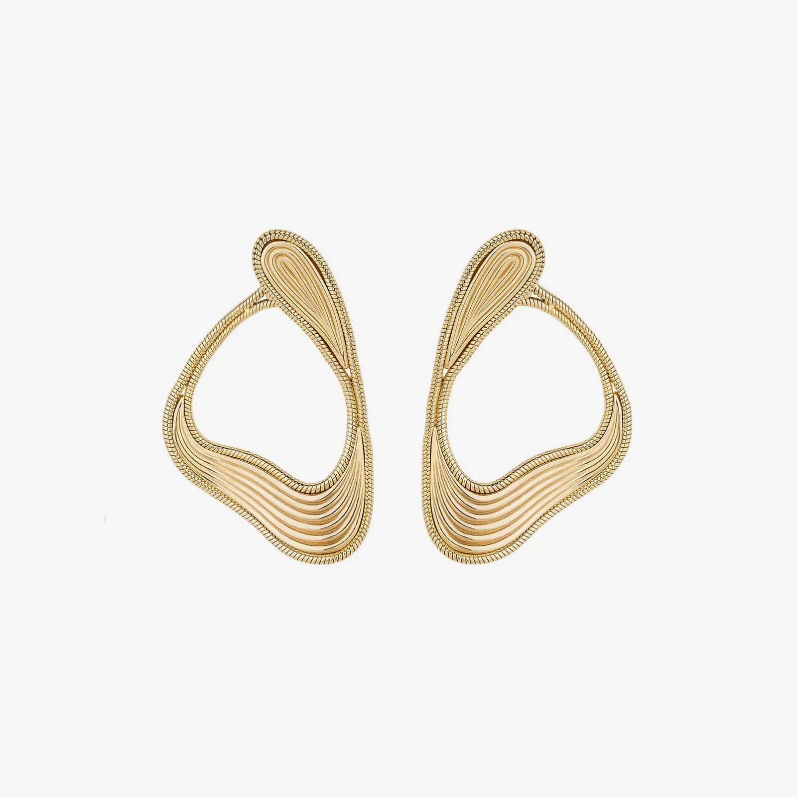 Fernando Jorge, Stream lines loop medium earrings